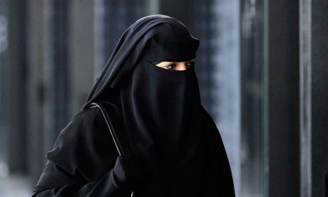 Niqab wearing woman