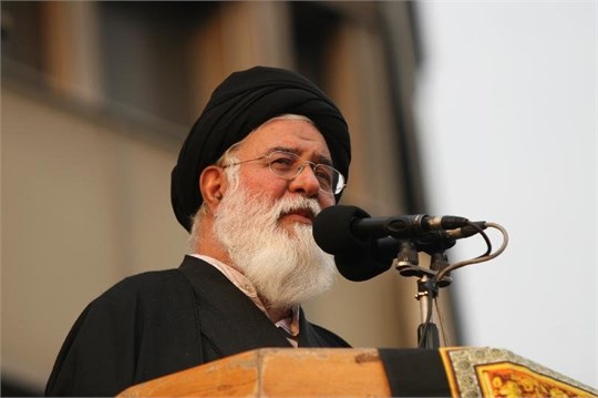 Ayatollah Ahmad Alamolhoda delivering Eid al-Fitr sermon in Mashhad