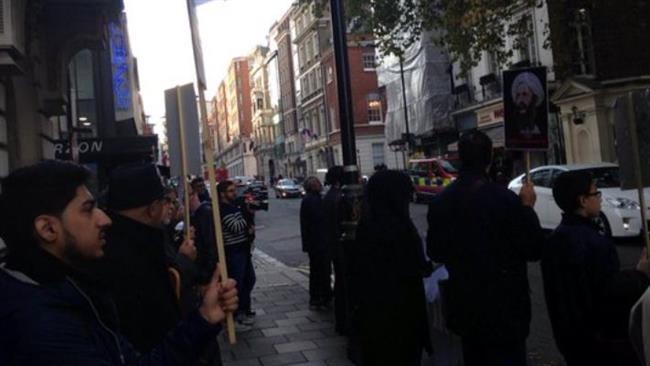 Pro-Nimr protest in London