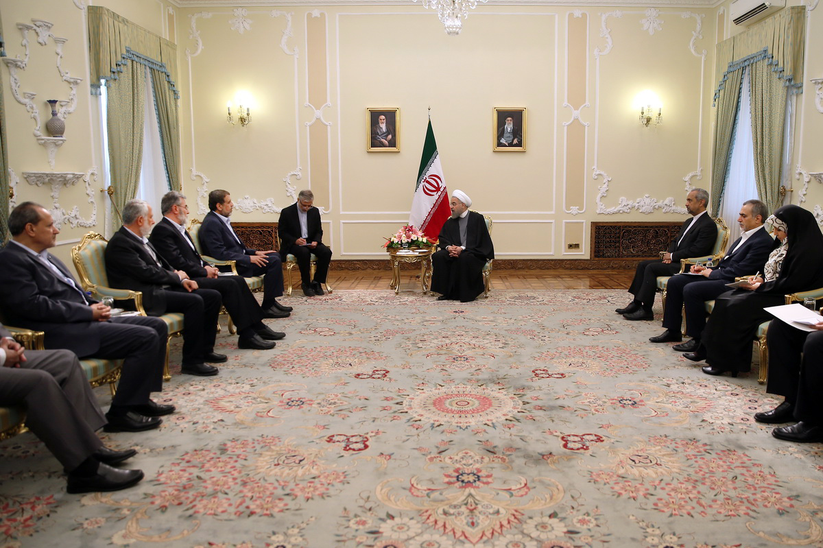 روحانی در دیدار دبیر کل جنبش جهاد اسلامی فلسطین