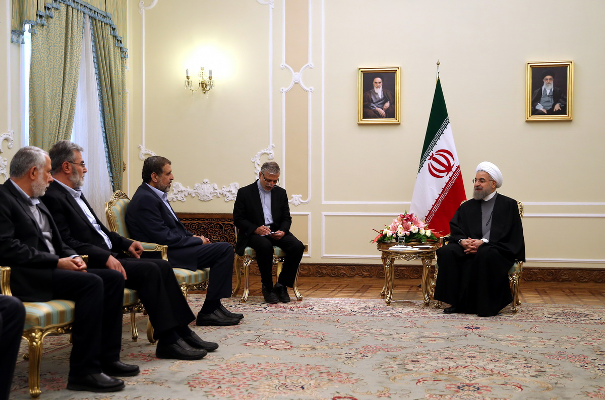روحانی در دیدار دبیر کل جنبش جهاد اسلامی فلسطین
