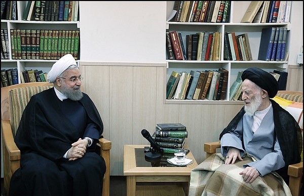 President Rouhani and ‌Ayatollah‌ Shobeyri-Zanjani