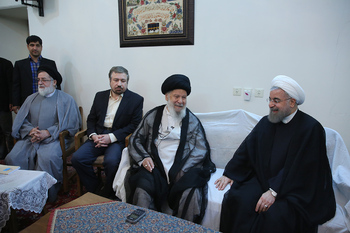 Ayatollah Mousavi-Ardabili in meeting with President Rouhani