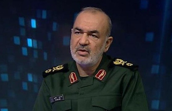 Brigadier General Hossein Salami, the Islamic Revolution Guards Corps (IRGC)’s second-in-command, speaks during a live interview on Iranian television, September 18, 2016.
