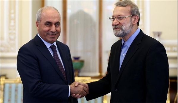  Iranian Parliament Speaker Ali Larijani and  Iraqi Planning Minister Salman al-Jumaili in Tehran 