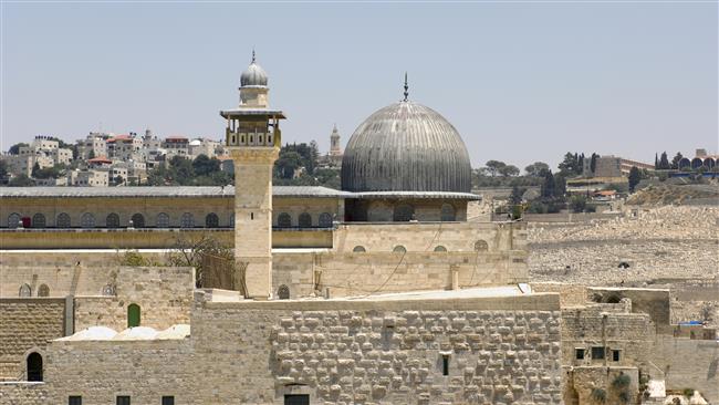 The file photo shows a view of al-Aqsa Mosque in East Jerusalem al-Quds
