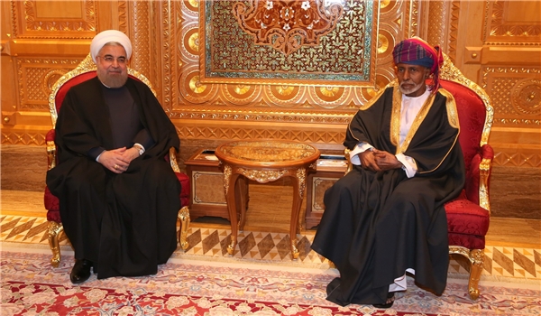 President Rouhani in a meeting with Oman