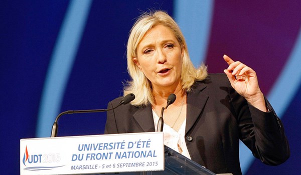 Leader of France’s National Front Marine Le Pen