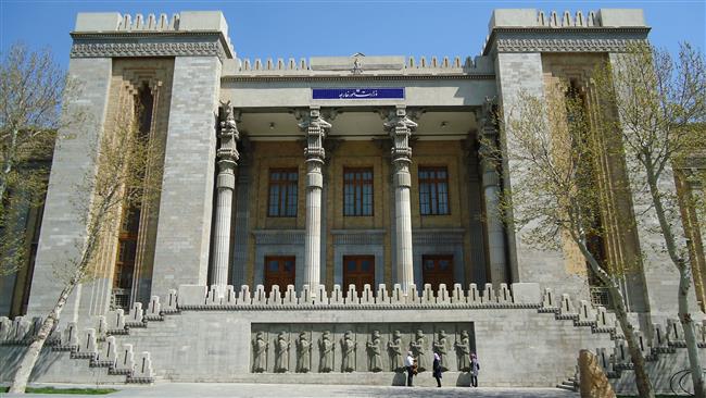 A general view of the Iranian Foreign Ministry building in the capital Tehran
