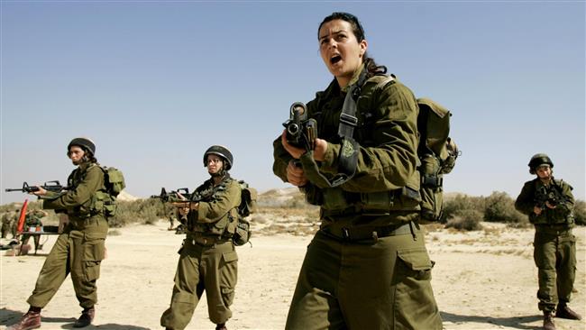 File photo of female Israeli forces