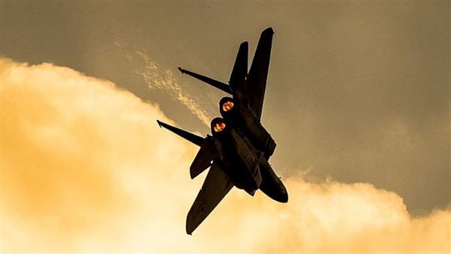 File photo of an Israeli F-15 warplane
