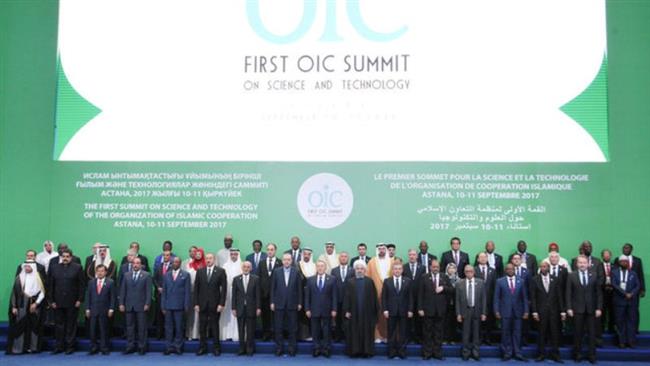 Leaders and representatives of the Organization of Islamic Cooperation (OIC) member states are pictured during the Kazakhstan Summit in Astana, Kazakhstan, on September 10, 2017. (Photo by Reuters)
