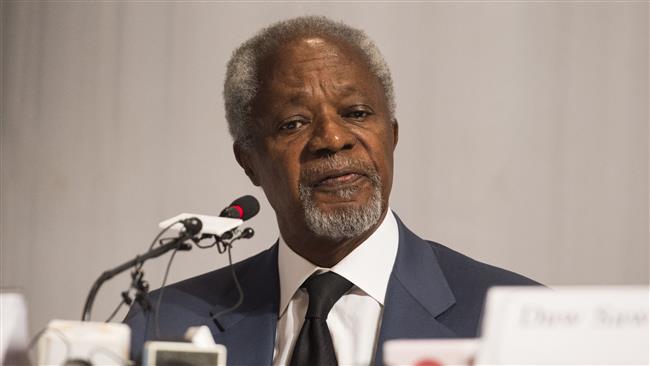 The former UN secretary general, Kofi Annan (Photo by AFP)

