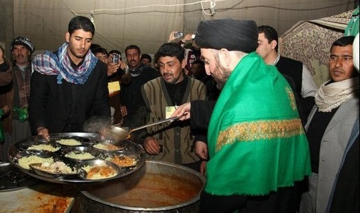Meal distribution in Najaf