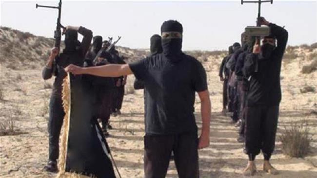 The file photo shows Velayat Sinai militants, previously known as Ansar Beit al-Maqdis, in Egypt
