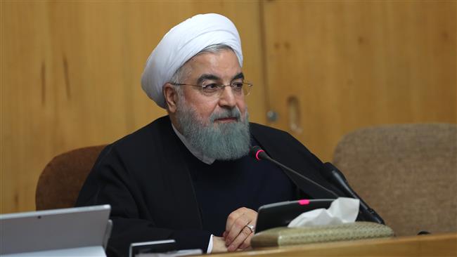 Iran’s President Hassan Rouhani presides over a Cabinet meeting in Tehran on Sunday, December 31, 2017, saying that the Iranian people are free to express criticism or stage protest rallies according to the country’s laws. (Photo by president.ir)
