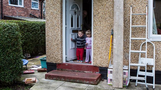A new study has sounded the alarm about growing child poverty in Britain; with figures suggesting almost half of all children in some major cities live in poverty. (File photo)
