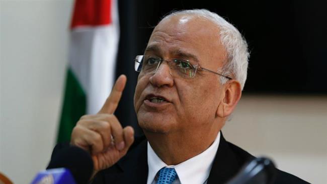 Saeb Erekat, the secretary general of the Palestine Liberation Organization (PLO)
