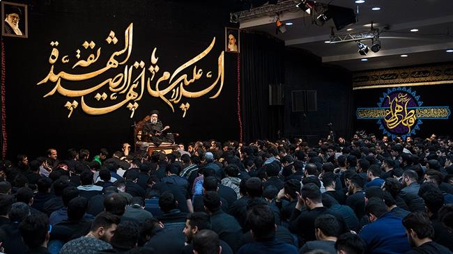 People take part in ceremonies commemorating the martyrdom anniversary of Hazrat Fatima Zahra (PBUH) in Tehran on February 20, 2018. (Photo by Fars news agency)
