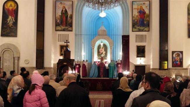 This photo shows St. Grigor Lusavoritch Armenian Catholic Church in Tehran, Iran, on December 31, 2016.
