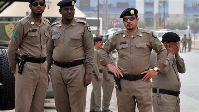 This file picture shows Saudi police officers in the capital Riyadh. (Photo by AFP)
