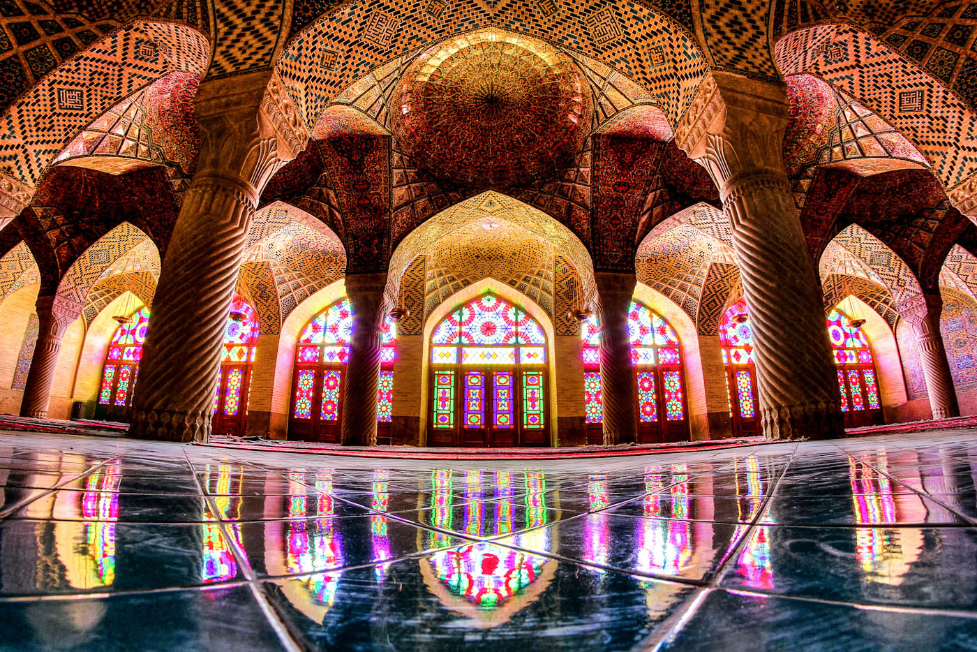 A beautiful mosque in Shiraz Iran