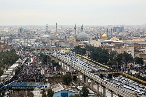 People of holy city of Qom participated in 40th anniversary of the Islamic revolution (part 1)