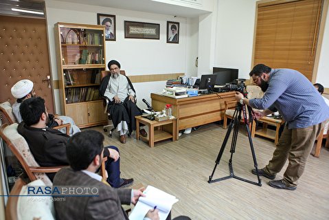 Rasa News Agency Staffs met with Hujjat al-Islam Madani, president of Jamia al-Zahra sisters' seminary in Qom