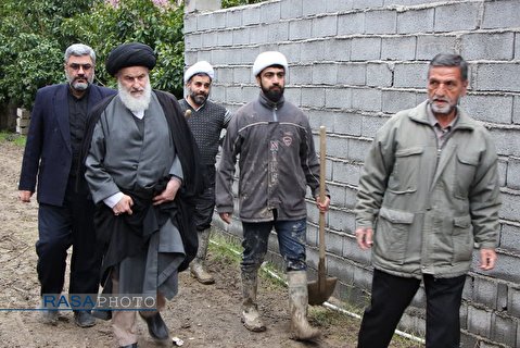 Ayatollah Tavakol, representative of the Supreme leader in flood-hit areas of Northern province of Mazandaran