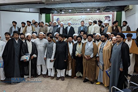 A session for Indian clerics who graduates from Al-Mustafa International University held with the presence of Hujjat al-Islam Abbasi the President, in Indian headquarter of the University in New Delhi