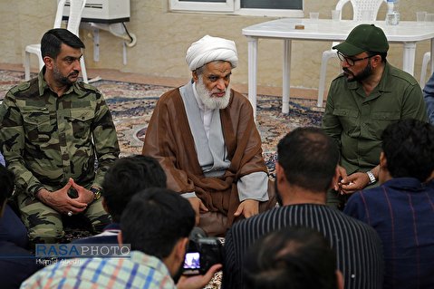 Ayatollah Kabi met with members of Iraqi Popular Mobilization Forces from 