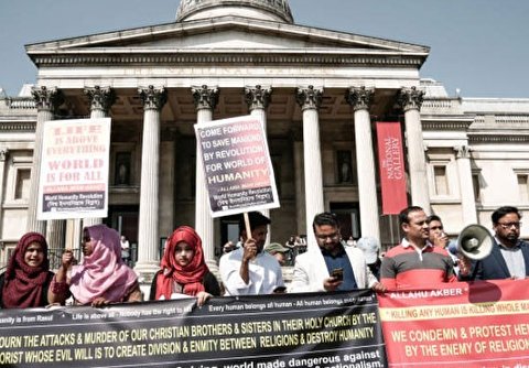 London: Protest against Terrorist Attack in Sri Lanka