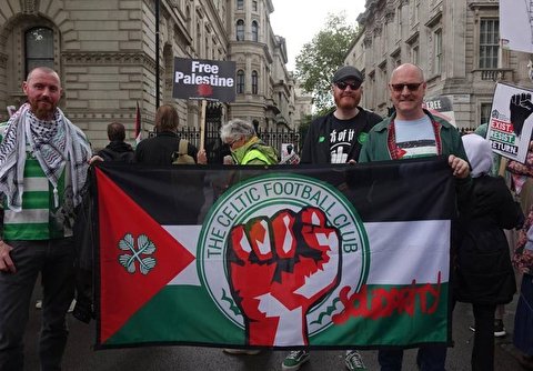Thousands March in London to Support Palestinians after Israeli Airstrike