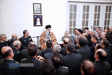A group of commanders of Law Enforcement Force of the Islamic Republic of Iran met with Ayatollah Khamenei
