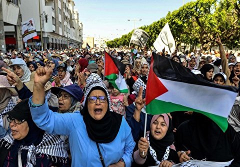 Thousands in Morocco Protest against US-led Conference in Bahrain, Burn Israeli Flags