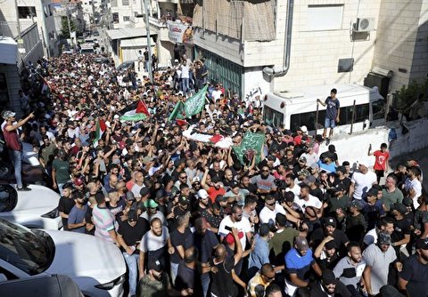 Palestinian Mourned 4 Days after Israeli Forces' Attack