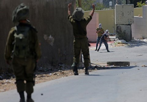 Israeli Soldiers Clash with Palestinian Protesters in Kufr Qadoom Village