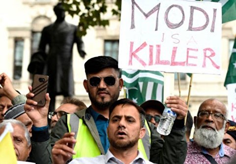 Protesters March on Indian High Commission in London over Modi’s Kashmir ‘Lockdown’