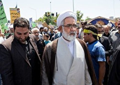 In holy city of Qom, Islamic scholars alongside people attended the rallies