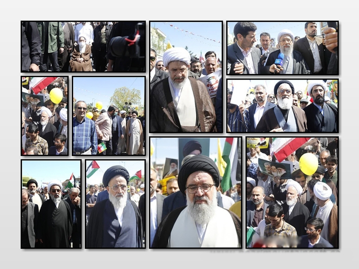حضور علما و شخصیت های حوزوی در راهپیمایی روز جهانی قدس