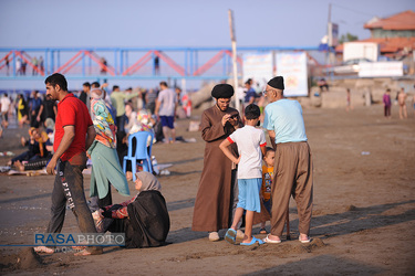 تبلیغ طلاب جوان در ساحل دریا | فرح آباد ساری