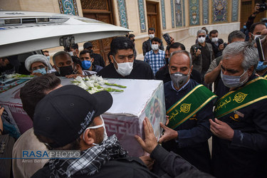 تشییع پیکر شهید محسن جعفری در شیراز‎