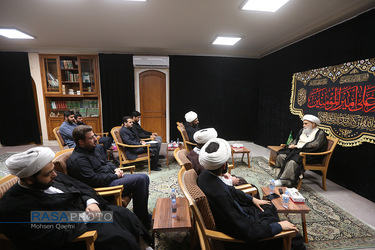 جلسه درس اخلاق آیت الله کریمی جهرمی برای اعضای خبرگزاری رسا
