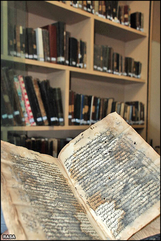 560 نسخه کتاب خطی و سنگی در کتابخانه علامه رفیعی قزوین نگهداری می شود