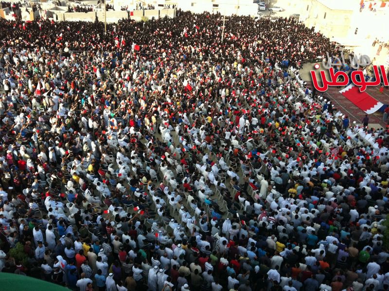 راهپيمايي ملت بحرين تحت عنوان در راه وطن