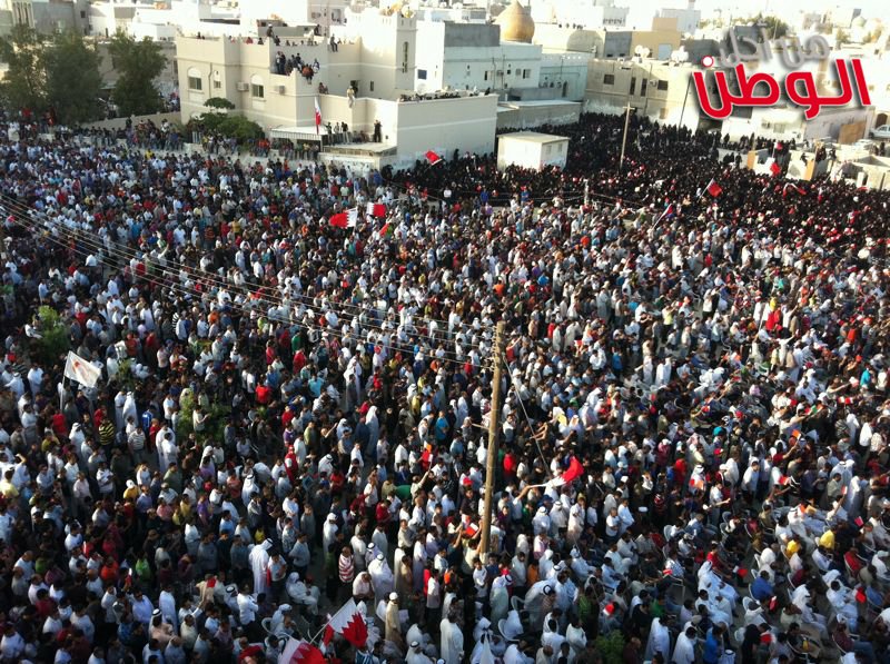 راهپيمايي ملت بحرين تحت عنوان در راه وطن