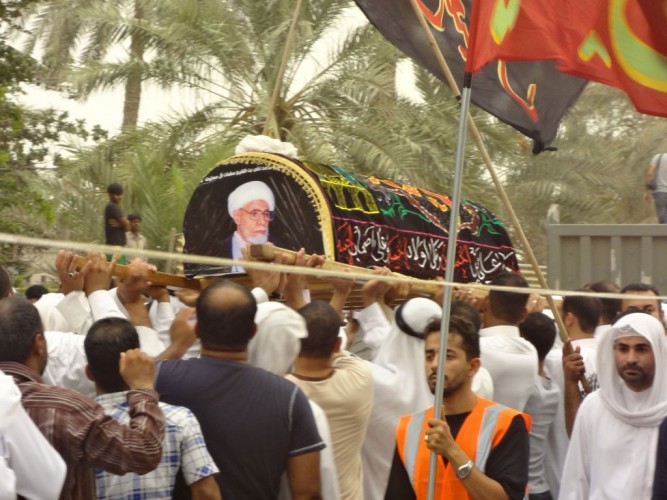 تشييع علامه المعتوق در عربستان