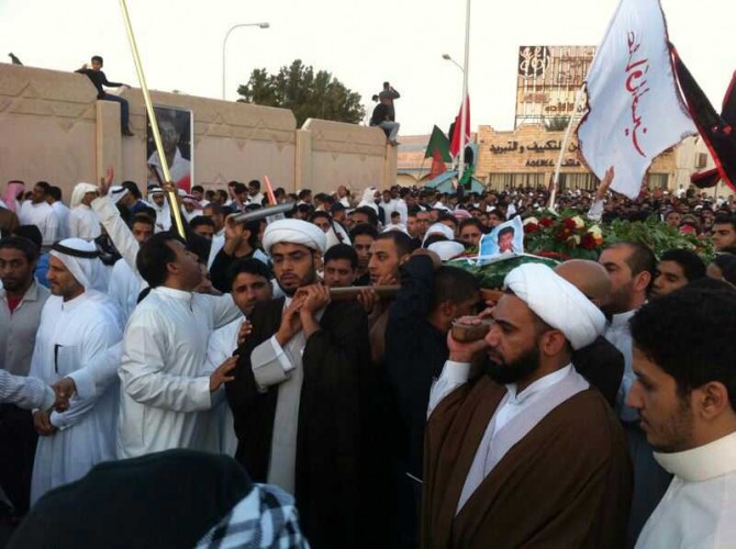 تشييع گسترده شهداي حوادث اخير در عربستان