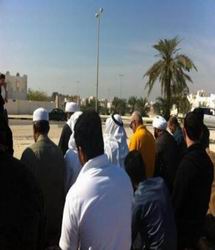 برگزاري نماز جماعت در مساجد ويران شده بحرين