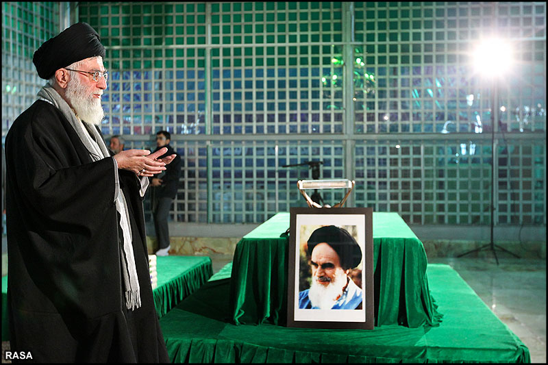 Ayatollah Khamenei Presence in Imam Khomeini Shrine and martyrs graveyard 